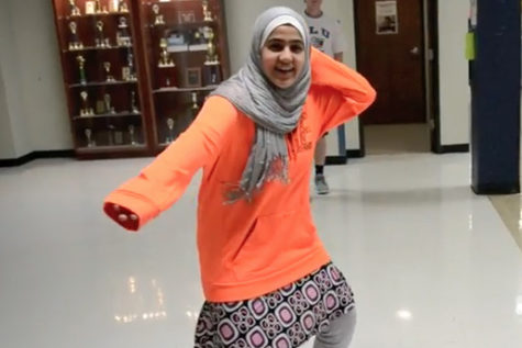 Students are challenged with spontaneous Dance Dance Revolution