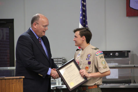 Students work to earn highest rank in Boy Scouts of America
