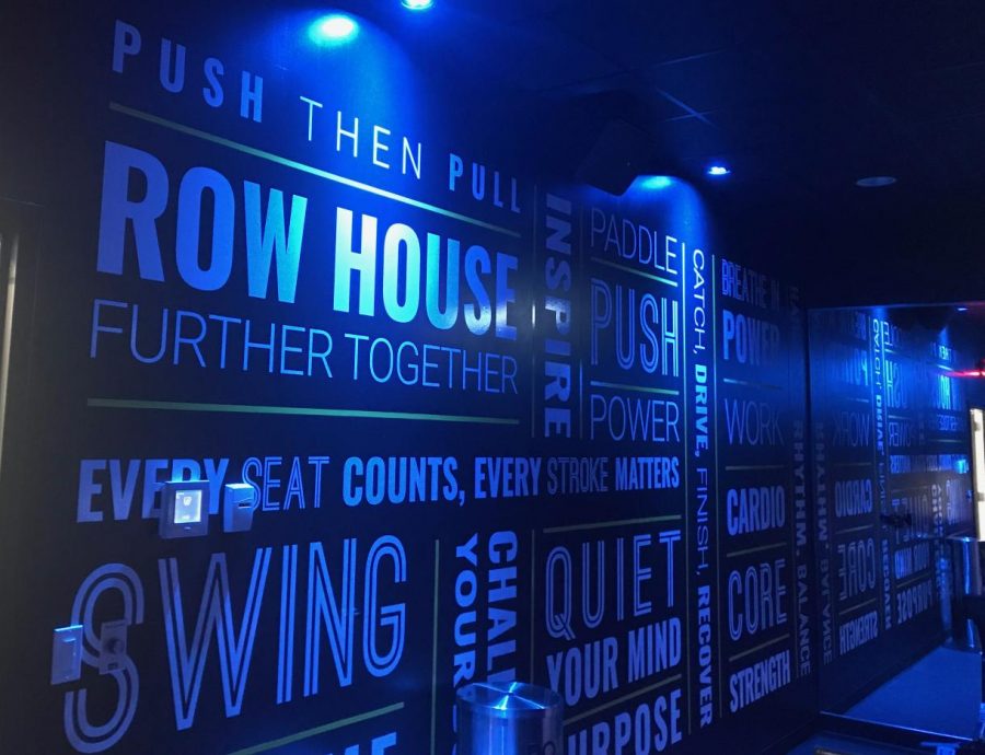 Motivational sayings on the walls of Rowhouse’s studio boost you through your workout.