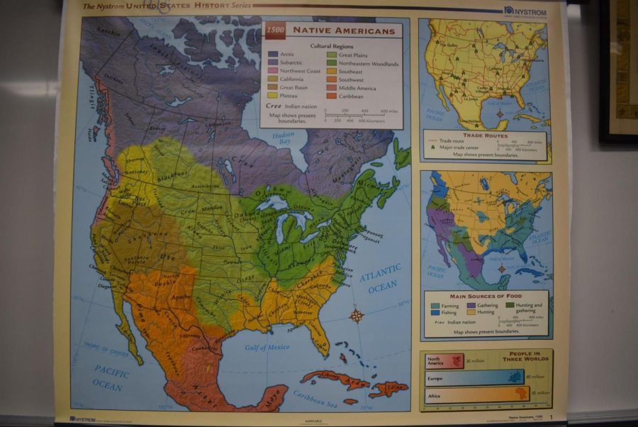 Map depicting Indigenous settlements in North America around the year 1500.