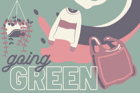 Students can make small sustainable changes in their lives, such as investing in reusable bags and thrifting.