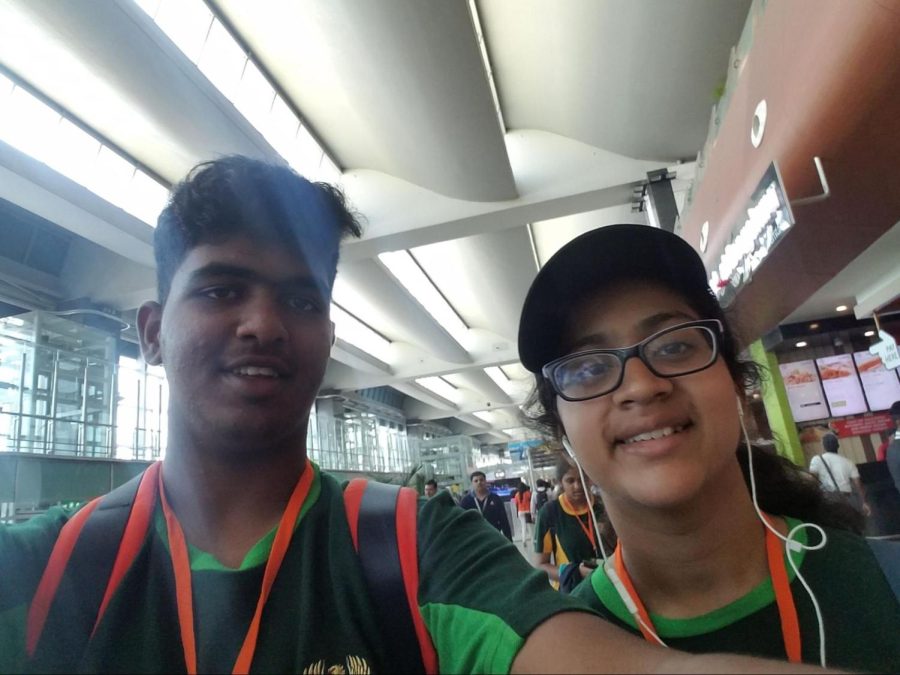 At the Bangalore International Airport, senior Dyuti Peddada comes back from camp with her best friend. Peddada photographed moments that she could look back on to remember. “During camp, we couldn’t use our phones, so coming back from the camp and going to our dormitories, we were all excited. I took photos during the entire trip,” Peddada said. 
