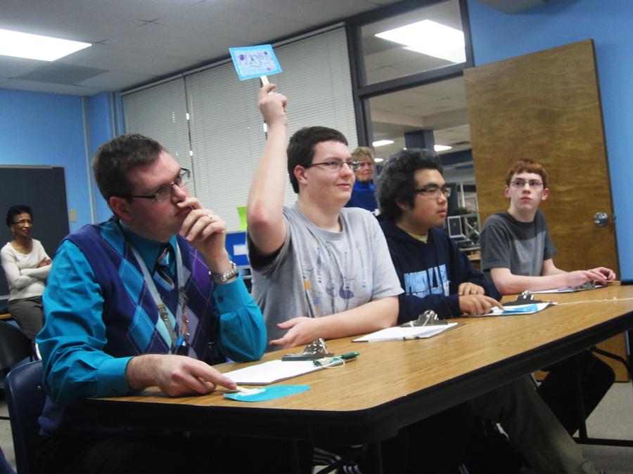 Students challenge Mooney to Jeopardy