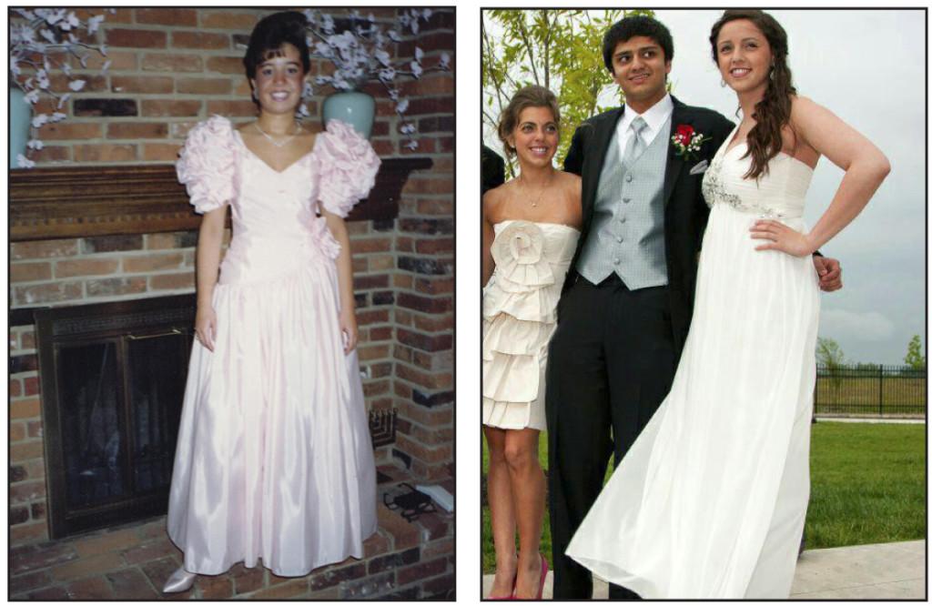 That+was+then+and+this+is+now%21+On+the+left+is+Yearbook+and+Newspaper+Adviser%2C+Debra+Klevens+at+her+1989+prom.+On+the+right+are+seniors+Erin+Anderson+and+Annie+Schuver+at+last+years+prom.+