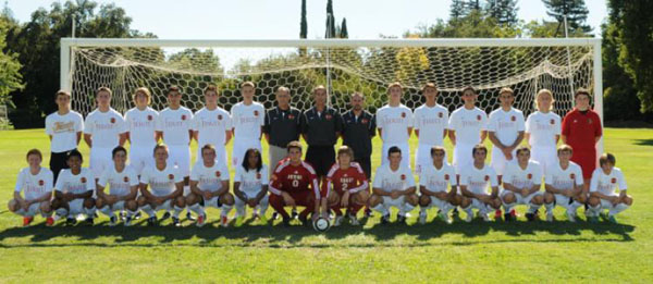 The Varsity Jesuit soccer team.
