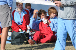 The calm before the race