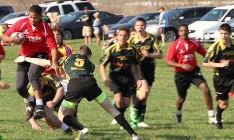 Jalen Burgess, senior, going for the Try.