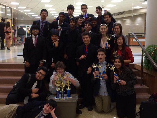 Debate team winning second place overall at the third GSL  tournament at Ritenour. 