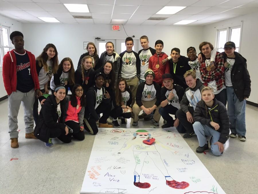 Freshmen selected to attend the trip drew the silhouette of a leader, including details of what they think makes a good leader, like big feet that show a leader needs to fill big shoes. "I learned about other people's perspective on what it takes to make a good leader," freshman Andrew Yazdi said.