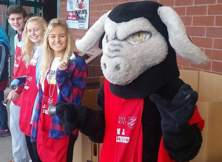 Longhorn LoCo students volunteered at Schnucks by ringing bells to help raise money for the Salvation Army and struggling families in need on Nov. 8. 