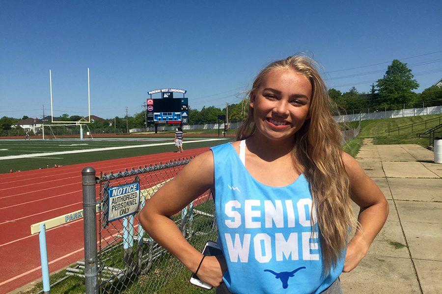 On the last day of school, senior Ana Worpvik waits for the senior BBQ to begin.