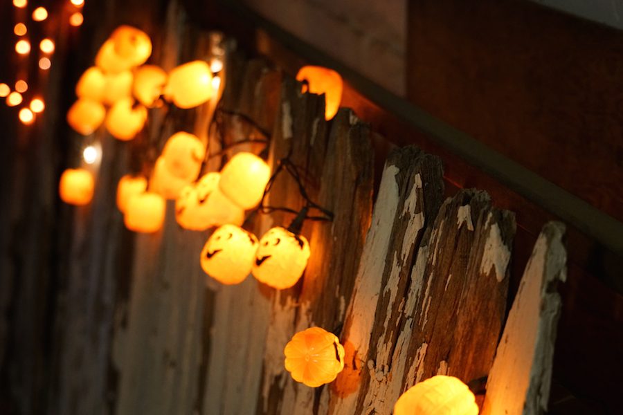 Halloween decorations adorn Fort Collins backyards as well as St. Louis.