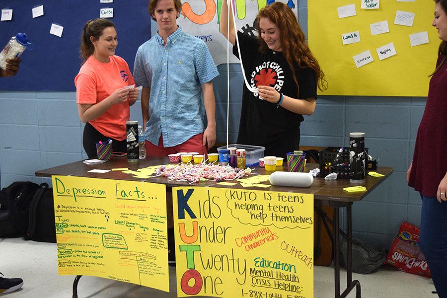 Health teacher Katelyn McCrearys fifth hour class raises money for Kids Under Twenty One. 