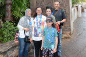 Alhachami and her family in Florida last spring break. 