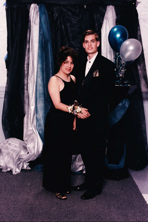 In May 1997, math teacher Patrick Mooney spends Prom with Malinda Mallory. We did an After Prom Experience (APE) at my high school. It is like a grad party here, but instead of after graduation, we did it after Prom. [It was nice to] enjoy the camaraderie one last time before we graduated, Mooney said.