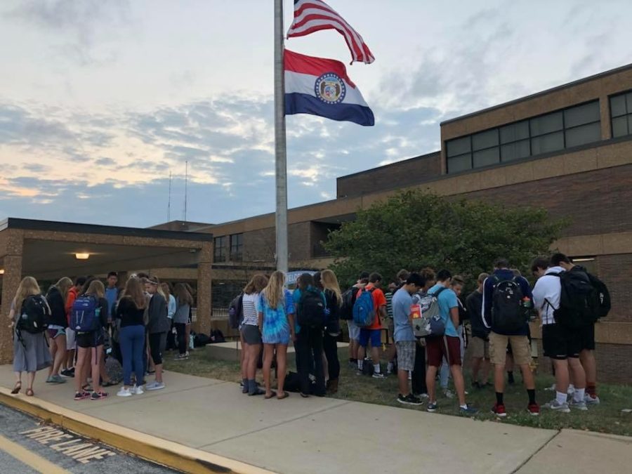 On Sept. 27, National Day of Prayer, students gather around a school flagpole for a program known as See You At The Pole.