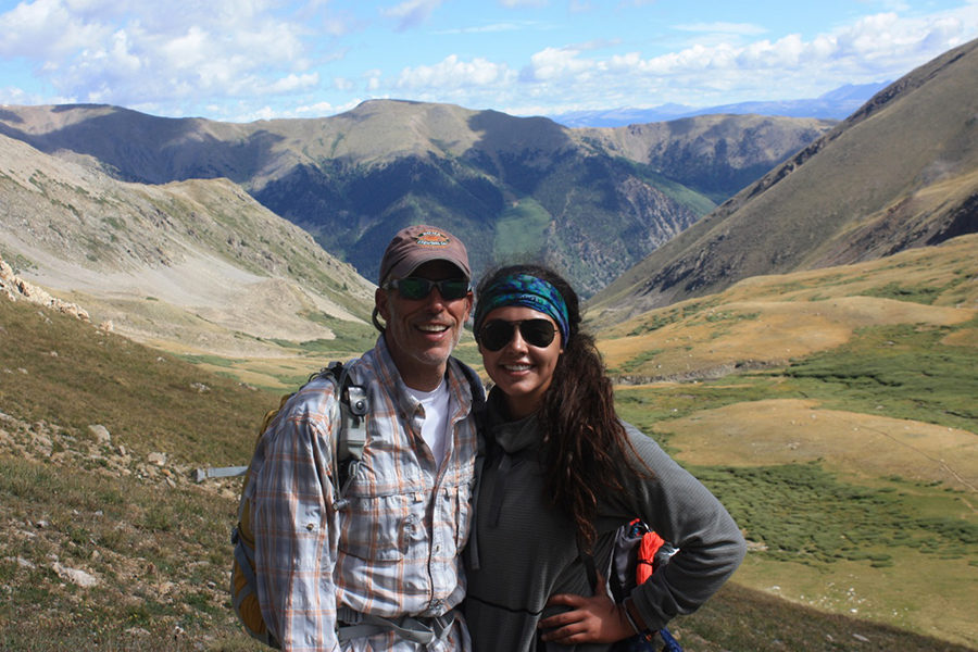 Standing+with+her+father+in+front+of+Mount+Missouri+in+Colorado%2C+Stefanie+Elsperman+smiles+after+hiking+12+miles+to+the+top+of+the+mountain.+Elsperman+sees+the+outdoors+as+inspiration+for+meditation.+%E2%80%9CMy+family+loves+to+go+hiking%2C+chilling+out+and+meditating.+We%E2%80%99re+always+out+at+parks+with+our+dogs%2C%E2%80%9D+Elsperman+said.