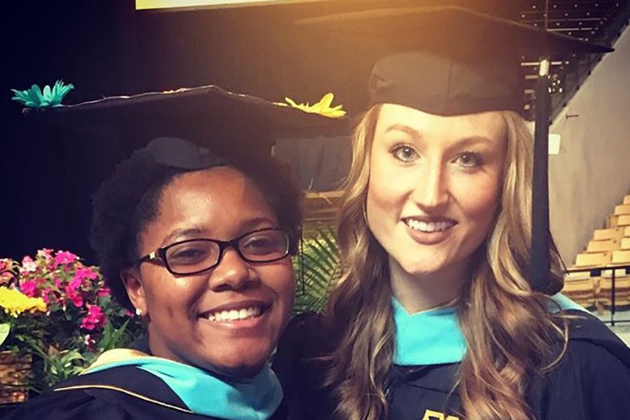 Rose (right) graduated from the University of Missouri. She participated in student teaching for two schools in the Columbia, Missouri, but she got to eventually visited all four schools in the district. “I was getting a lot of time and a lot of teaching practice in every school in the district,” Rose said.