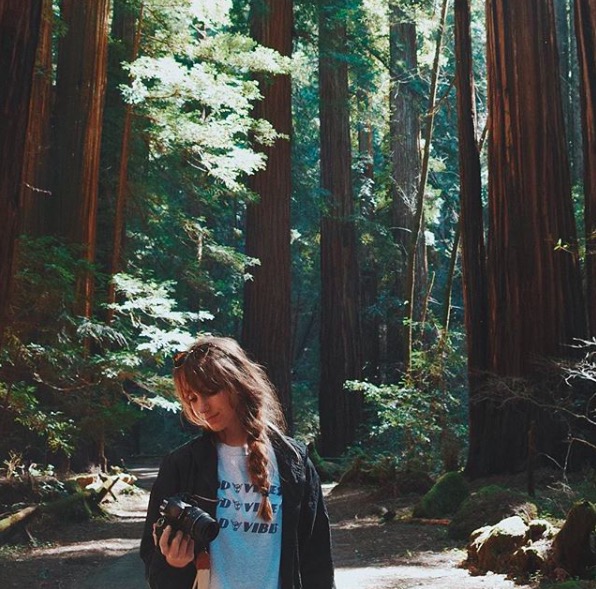Posing with her camera, sophomore Caroline Judd explores the Redwoods. Caroline vacationed in California over spring break and, inspired by Instagrammer @zoelaz, took many photos and shared them on her personal Instagram, @cjuddc. “I love lifestyle photos and I also really like National Geographic because you see parts of the world that you didn’t even know existed,” Caroline said.
