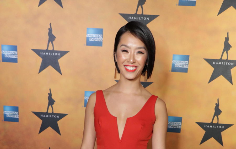 Alumna Yvette Lu stands on the red carpet at the camera at Opening Night for Hamilton. Celebrities like Paris Hilton and Jimmy Kimmel were also in attendance along with various hairdressers, designers, actors and dancers. “There was a lot of excitement from that evening, largely because a lot of celebrities came to Opening Night,” Lu said. “Lin-Manuel Miranda was also there, which was exciting.” 