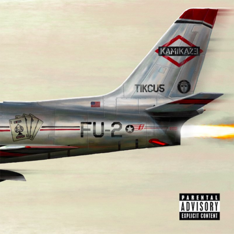 Album art for Eminems album Kamikaze