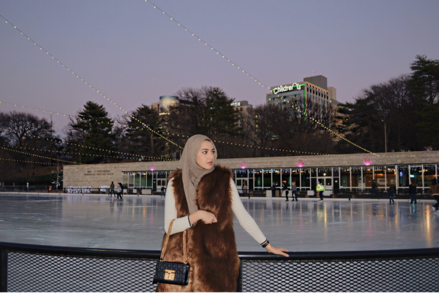 Posing for a picture by the Steinberg Ice Rink in partnership with Uber, alumna Summer Albarcha shares the image on her blog. Albarcha posts regularly on the site, as well as on her Instagram and YouTube channel. “Use social media as your portfolio in anything you do,” Albarcha said. “[Your social media] is out there for companies to see when applying to jobs, so it’s best to make it a reflection of yourself or the traits you’re trying to portray. For example, if you’re applying to a fashion job, you might want to have a fashionable Instagram to show your taste and styling work.”