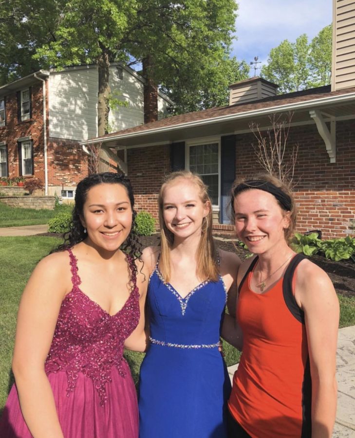 Sending her friends juniors Maya Hassan and Maggie Lyerla off to Prom, junior Callie Hummel instead attended a trapeze class at the City Museum. Hummel decided not to attend Prom this year because of its proximity to AP tests. “People get really stressed out before Prom, and I just wanted to do something fun,” Hummel said. 