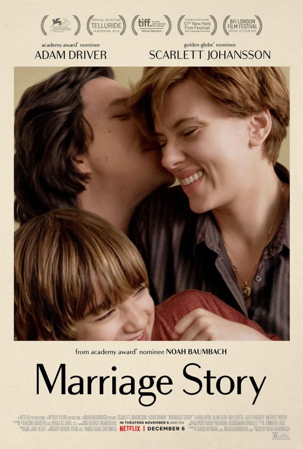 Actors Adam Driver and Scarlett Johansson star in "Marriage Story," premiering Nov. 7 at 8 p.m. at the St. Louis International Film Festival. 