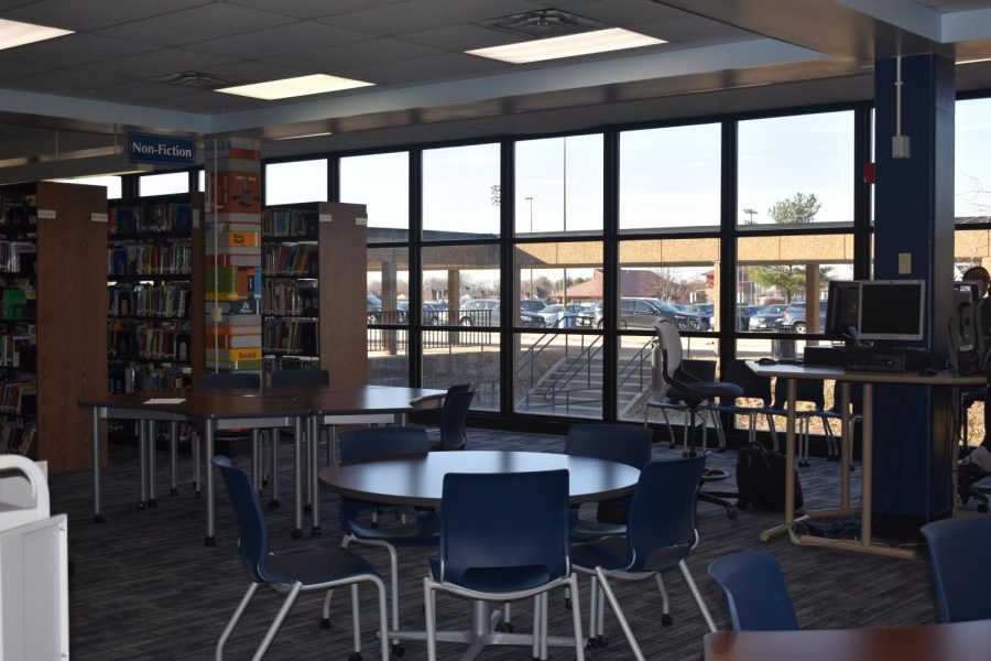 Some students utilize the library as a place to organize their study materials. The library is open to all students and offers computers, textbooks, whiteboards and a place to sit. "I make timelines with colorful markers on a whiteboard in the library to prepare for history finals," junior Zoey Womick said. 