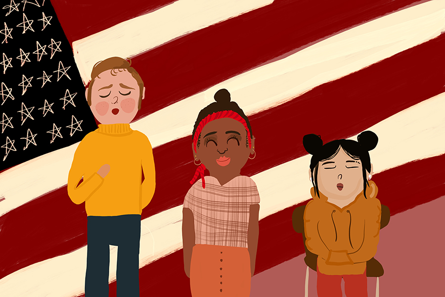 Missouri law requires public schools to recite the Pledge of Allegiance once per school day, though individual students are not required to participate.