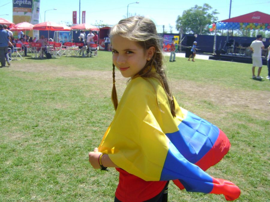 Calvo observes International Day while in school in Argentina in 2010. “I was dressed in my Colombia colors because everyone would bring traditional food and clothing to school and we would all see other culture’s dances and food as well,” Calvo said. 