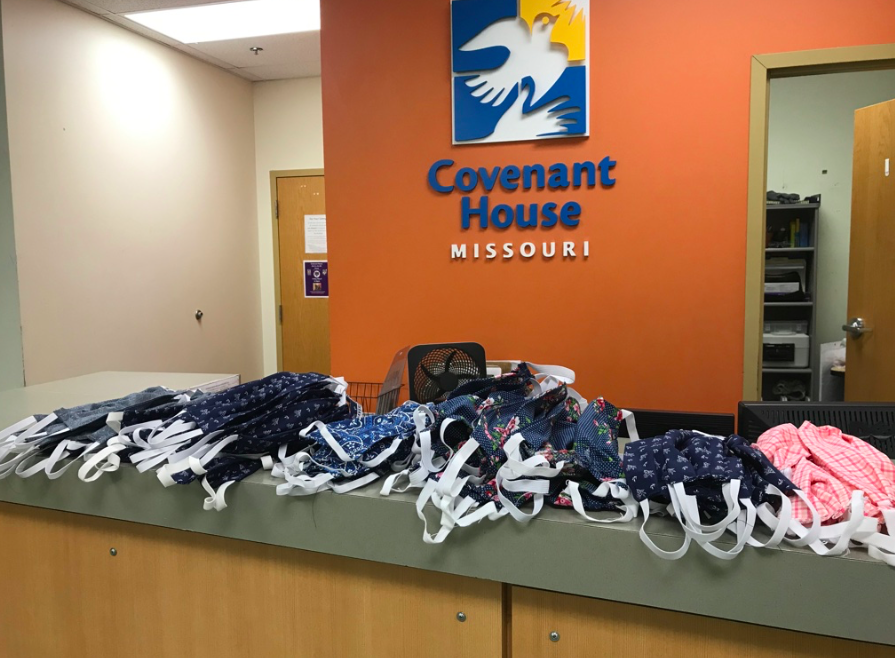 100 masks were made and given to Covenant House through COVID-19 Relief for the Unhoused.