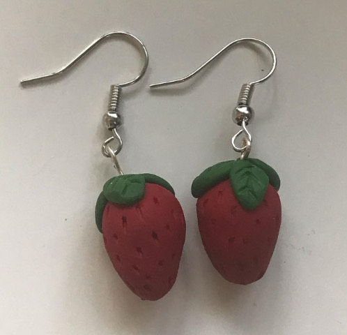 Will Be For Sale - Strawberry Earrings. 