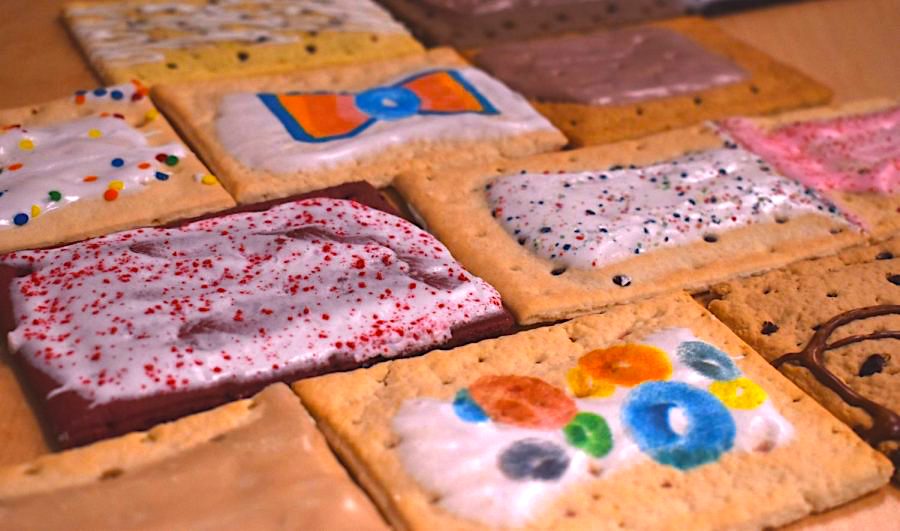 An assortment of Pop-Tarts, from Froot Loop flavored to red velvet.

