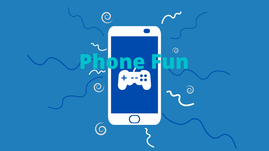 Students talk about the top five mobile games to pass time during school and why they like them.