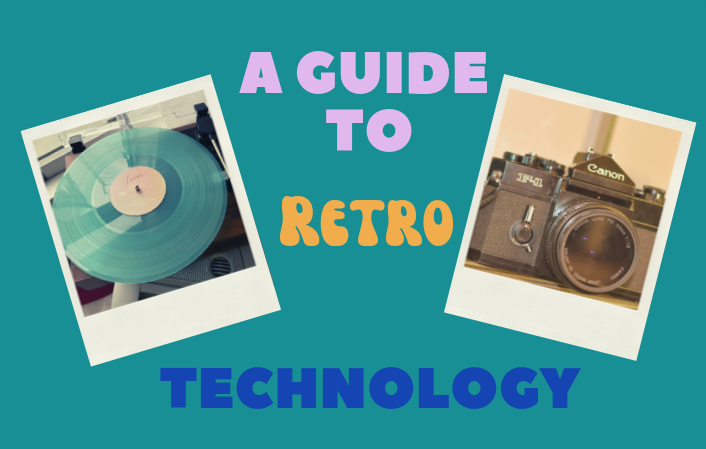 A+review+on+some+of+retro+technology%E2%80%99s+favorite+items%2C+including+record+players%2C+cameras+and+VHS+tapes+highlights+the+return+of+vintage+technology.+