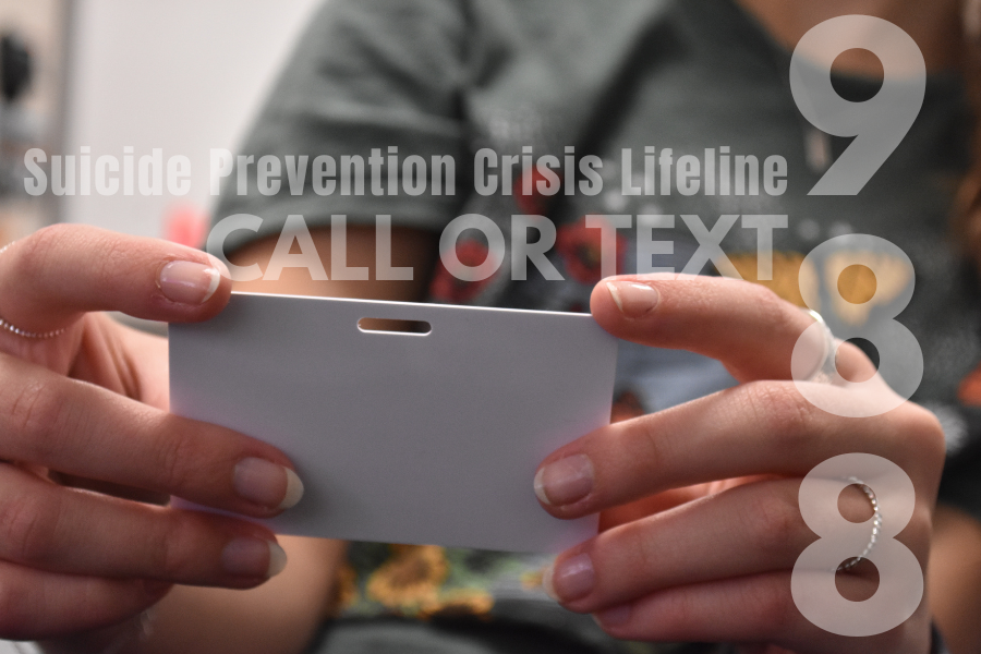 The+Suicide+Prevention+Crisis+Lifeline+receives+calls+from+across+the+country+to+help+those+in+crisis.+This+year%2C+school+IDs+included+the+lifeline+number+above+the+barcode.+%E2%80%9CPutting+the+numbers+on+the+card+is+helpful+to+an+extent.+I+personally+never+use+my+ID+%E2%80%94+I+didn%E2%80%99t+even+notice+there+was+a+number+on+there+for+suicide+prevention+%E2%80%94+and+if+I+had+to+call+the+suicide+hotline%2C+I%E2%80%99d+just+search+the+number+on+my+phone+%5Brather%5D+than+look+for+the+number+on+the+card%2C%E2%80%9D+Mental+Health+Club+president+Rachel+Bhagat+said.