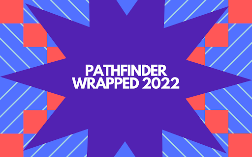 A graphic portraying “Pathfinder Wrapped 2022.” After collecting our staff’s favorite genres, artists and hits of the year, here are our highest-ranked picks.