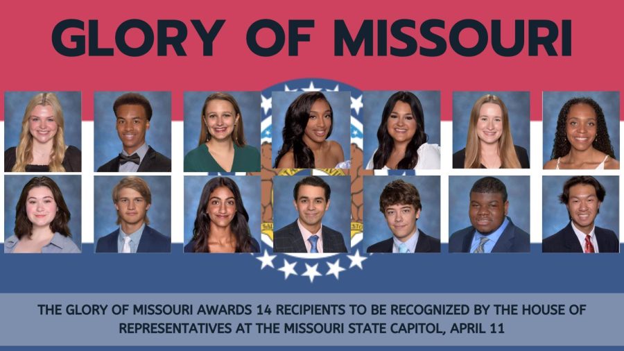 14 students from Parkway West High School were nominated the Glory of Missouri awards. 