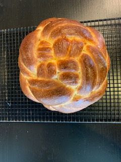 Challah is a braided bread mainly used for Jewish holidays. During the start of the new year, it is made circular.