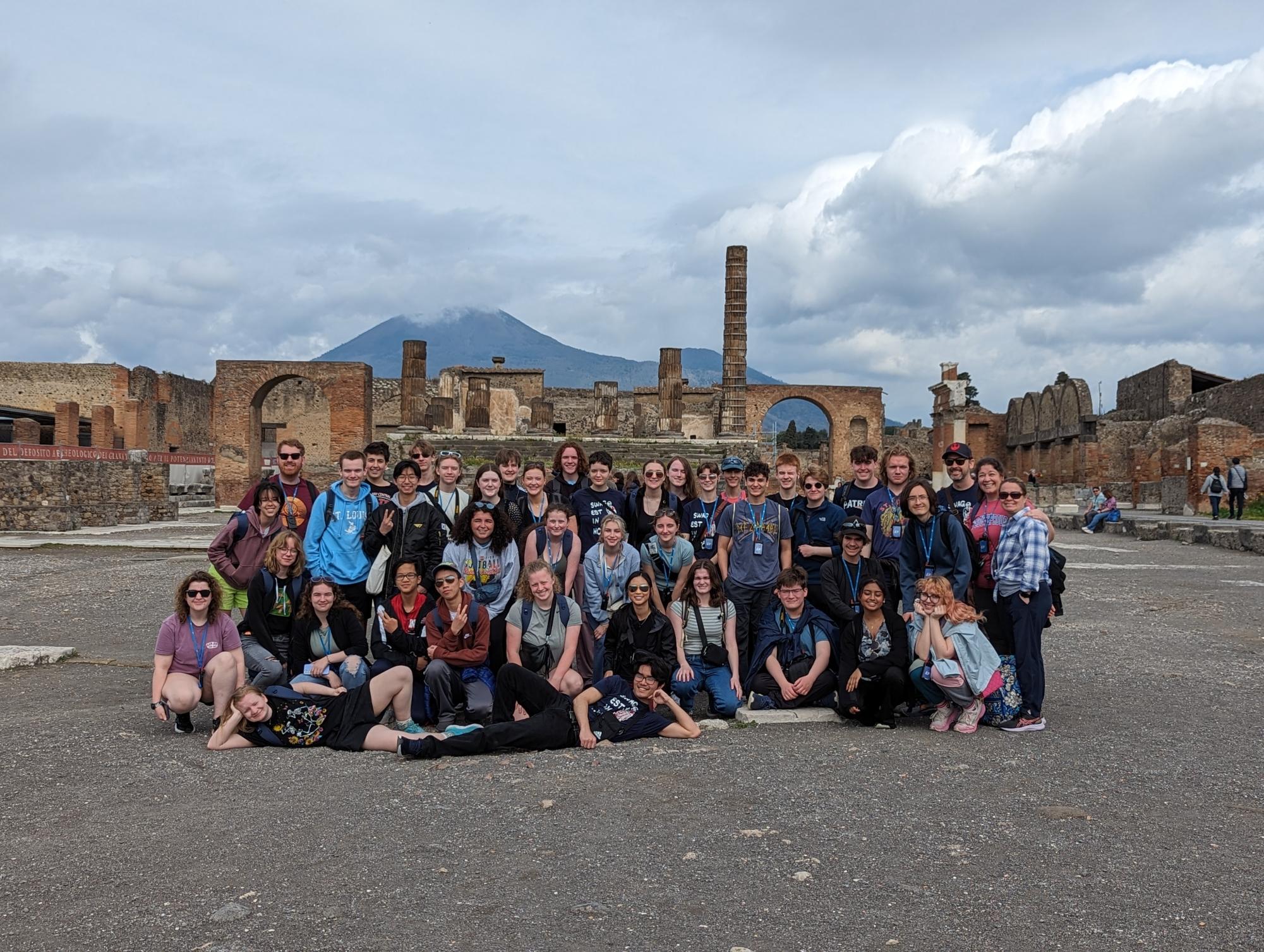 Latin students pose for a group photo in front of historical ruins in Italy. From March 13 to March 23, the Latin department traversed cities in Italy to immerse students in an educational experience of a lifetime. “I enjoyed being able to learn about the different cultures. [The trip] encouraged me to see other peoples lifestyle and learn more about different histories,” senior Suraiya Saroar said. 