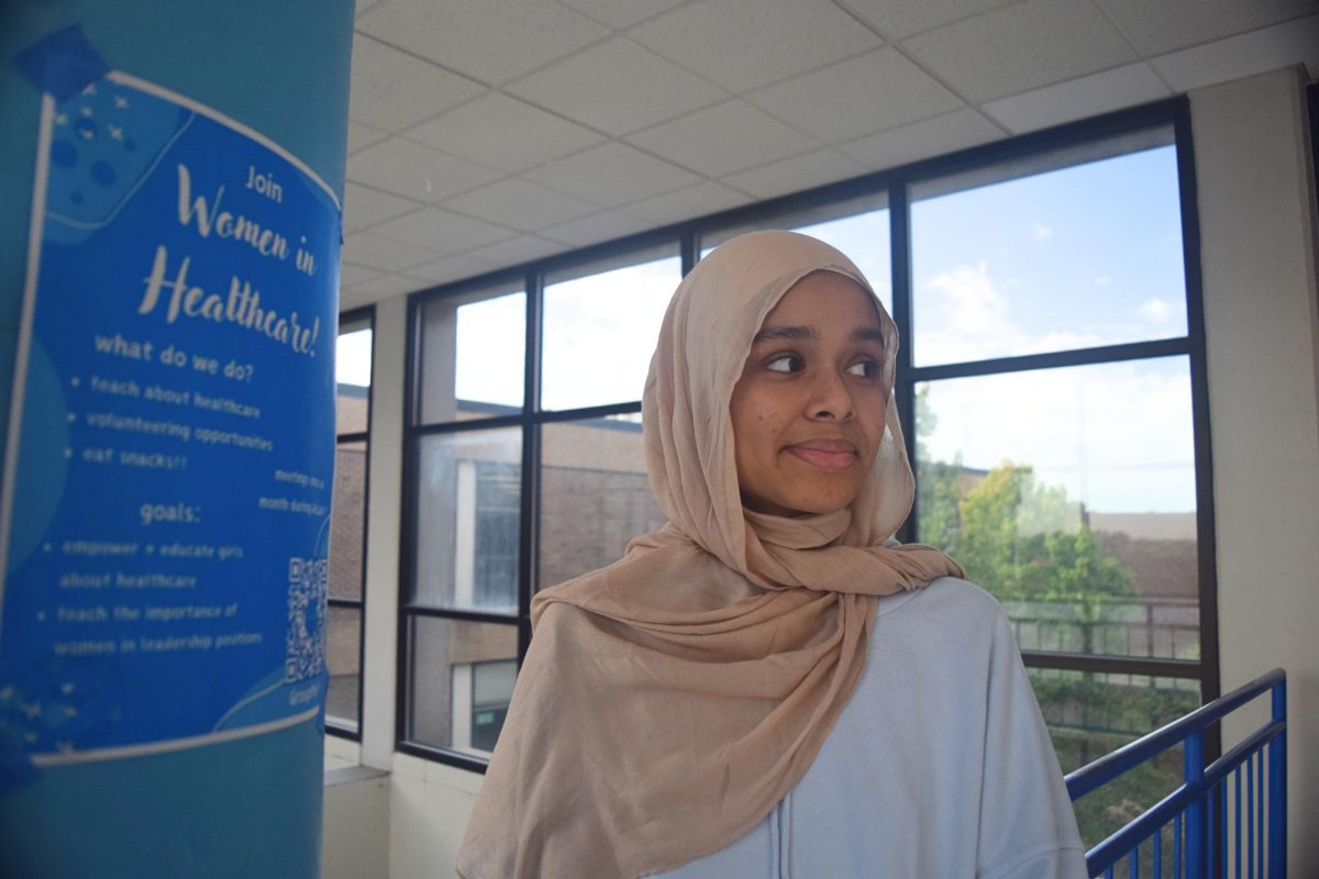 “I’m the vice president of the Muslim Student Association (MSA), the co-president of the Women in Healthcare club, and [am also in] of ABC club, NHS first aid, the diplomacy club, and other volunteering activities [in my community.]  My main goal in these clubs is to be actively engaged in the school and give back to the community. [Through these opportunities,] I’ve learned to be a better organizer and planner, especially with my roles in MSA and Women in Healthcare. I think these skills will be valuable towards the career path I choose. I’m particularly interested in the medical field, which is why I co-founded Women in Healthcare. As a freshman, I was the chief financial officer of the Muslim Student Association. This year, I’m the vice president. We’ve worked hard to improve the organization and make the club more fun and interactive for everyone. It’s been great to see the club grow, with a lot of new freshmen joining. Balancing all of these activities with my schoolwork can be challenging at times, but the whole team helps with the workload. A misconception others have about the MSA is that [there is minimum involvement.] One time I went to stamp the MSA flyers to get approved down at the office, and the woman was hesitant about it. She asked how many people actually come to our meetings, so I explained that we usually have 35 to 40 people. Parkway West includes lots of diversity and it [helps strengthen] our community.” – Yusra Khan, 10
