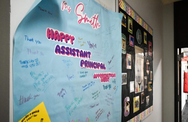 Bright and colorful, the hallways are covered in posters and signs for Assistant Principal Appreciation Week. Soon, similar posters will be put up for Teacher Appreciation Week on May 5-9. West High teachers inspire many students and often play a role in developing personal goals and dreams. “I want to become a teacher, especially for little kids, because I remember my old elementary school teachers and how much they affected my life. I want to make a big impact on other kids' lives and make sure that they have a fun time in kindergarten while learning more,” senior Sidney Tyler said.